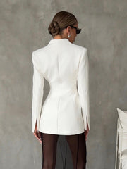 White Lapel Blazers
