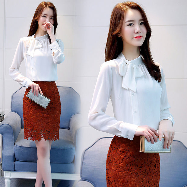 White Shirt Women Han Fan Bottoming Shirt
