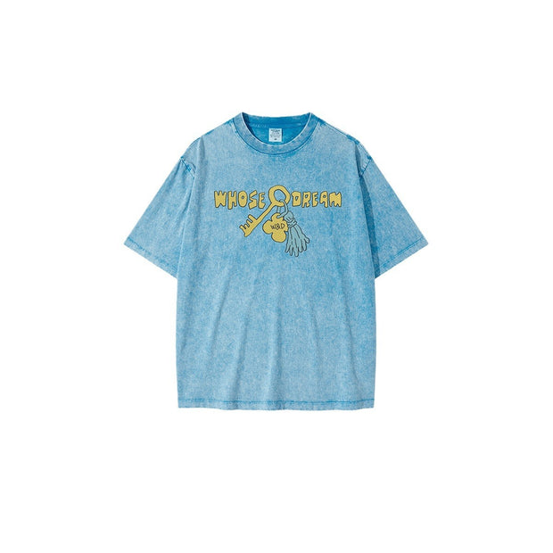 Vintage Printed T Boys And Girls Short Sleeve