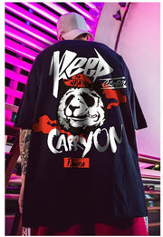 WLS Panda On Streetwear T-Shirt